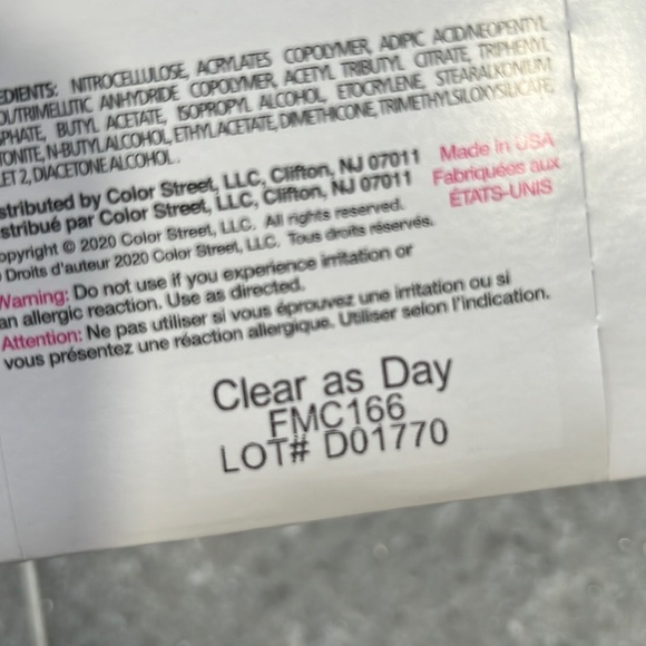 Color Street - Clear as Day Overlay Protective Layer - Picture 2 of 3